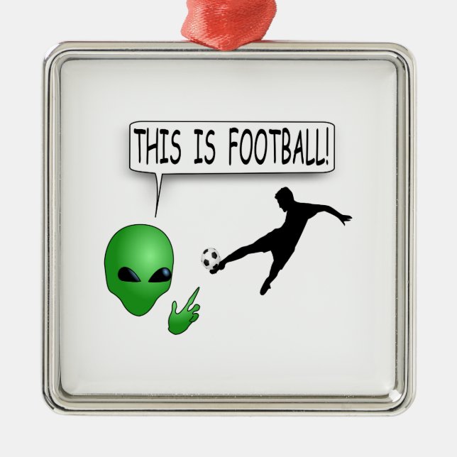 This Is Football Metal Ornament (Front)