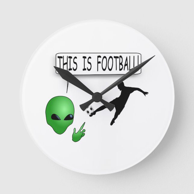 This Is Football Round Clock (Front)