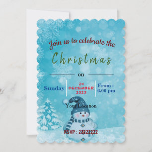 This is for celebrating Christmas Invitation