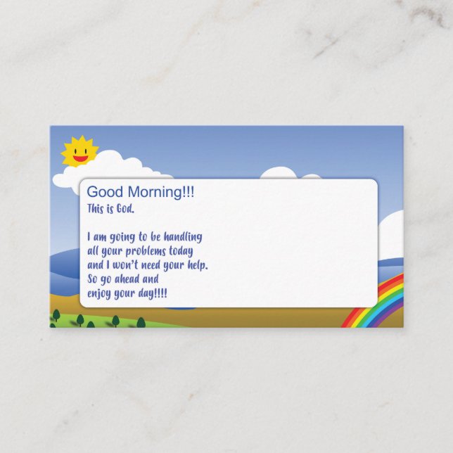 This is God Card and Hug Coupon (Front)