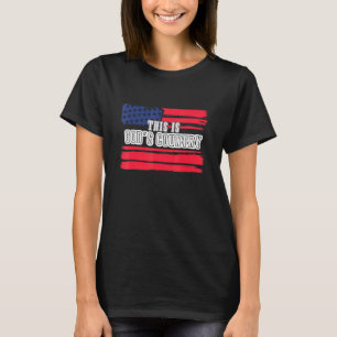 This Is Gods Usa Country American Flag T-Shirt