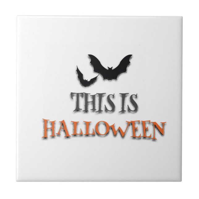This Is Halloween Ceramic Tile (Front)