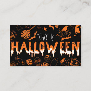 "This is Halloween – Spooky Style for the Bold🎃" Business Card