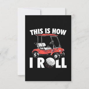 This Is How Golfer Roll RSVP Card
