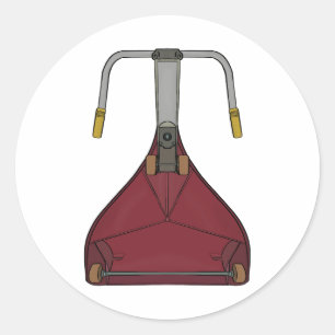 This is how I drove in the 70's and 80's Classic Round Sticker