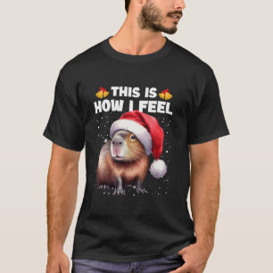 This Is How I Feel Capybara Christmas Lights Match T-Shirt