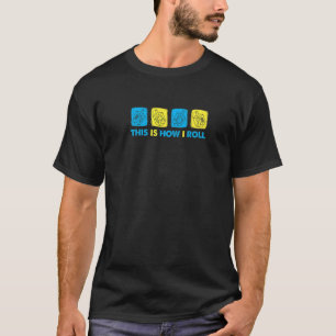 This Is How I Roll Dreidel Menorah Hanukkah T-Shirt