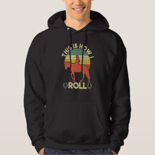This Is How I Roll Equestrian Horse Women Girl Hoodie