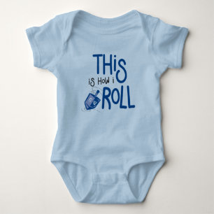 This is how I roll Hanukkah Baby Outfit Baby Bodysuit