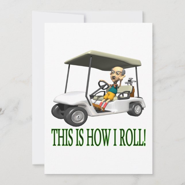 This Is How I Roll Invitation (Front)