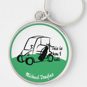 This is How I Roll Personalized Golf Key Ring