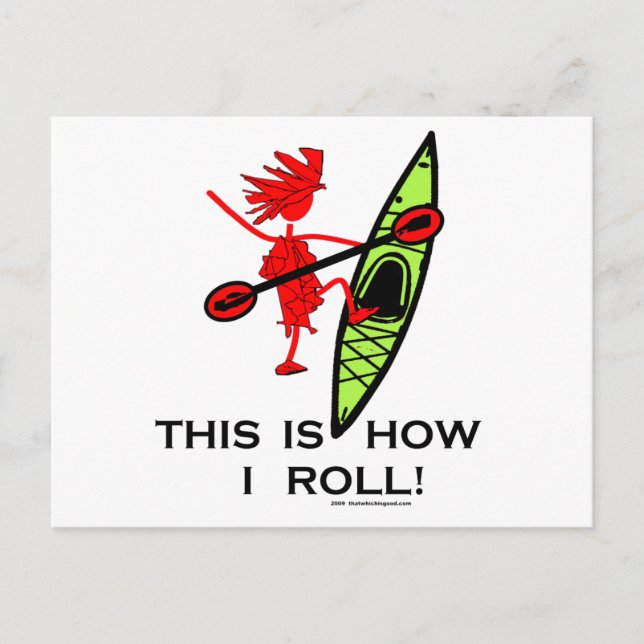 This Is How I Roll Postcard (Front)