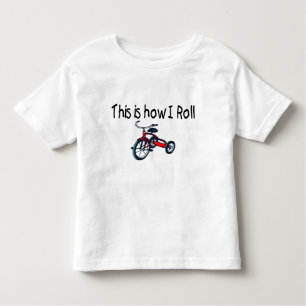 This Is How I Roll (Red Tricycle) Toddler T-Shirt