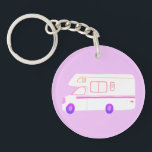 THIS IS HOW I ROLL RV Motorhome Camping CUSTOM Key Ring<br><div class="desc">Customise this cute keychain with your own text,  your name or anything else you like. Get ready for your road trip with this vintage RV design,  hand drawn by me for you! Check my shop for lots more matching items!</div>