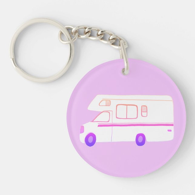 THIS IS HOW I ROLL RV Motorhome Camping CUSTOM Key Ring (Front)