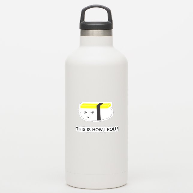 This is how I roll Sushi Illustration (Waterbottle)