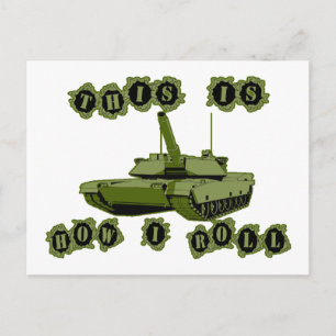 This Is How I Roll Tank Postcard