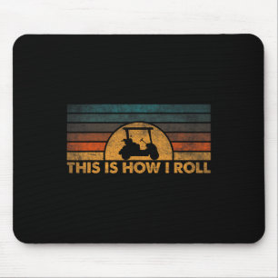 This Is How I Roll Vintage Golf Cart Mouse Pad