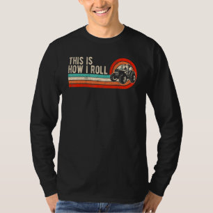 This is How I Roll Vintage Tractor Retro Sunset F T-Shirt