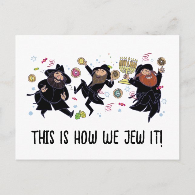 This Is How We Jew It Postcard (Front)