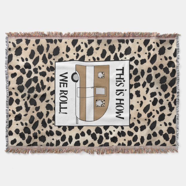 "This Is How We Roll" Throw Blanket (Front)