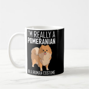 This Is Human Costume A Pomeranian Dog Halloween Coffee Mug