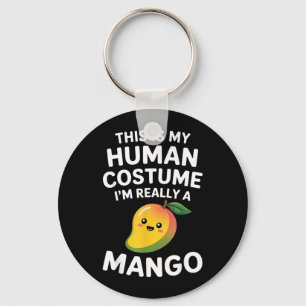 This is Human Costume Funny Kawaii Cute Mango Key Ring