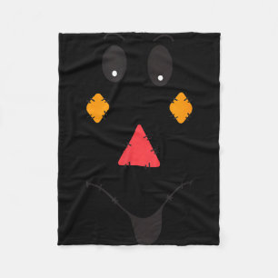This is human costume i’m a scarecrow scary smile fleece blanket