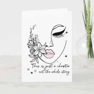 This is Just a Chapter Positive Quote  Card