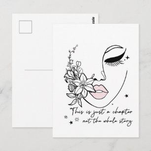 This is Just a Chapter Positive Quote Postcard