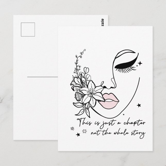 This is Just a Chapter Positive Quote  Postcard (Front/Back)