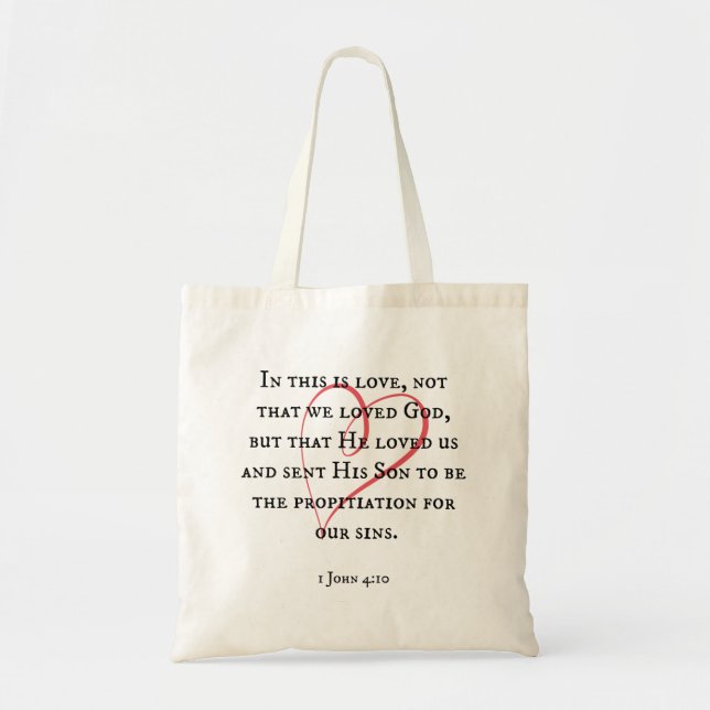 This is Love Scripture Tote Bag (Front)