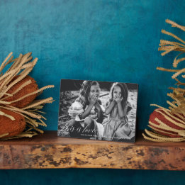 This is love Simple Script Photo Valentines  Plaque