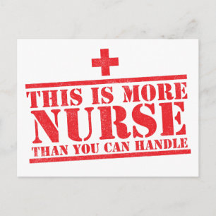 this is more nurse than you can handle postcard