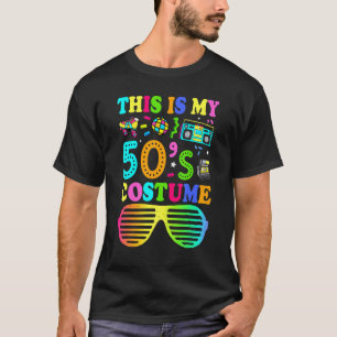 This Is My 50s Costume 50's Party 1950s Halloween  T-Shirt