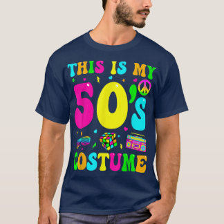 This Is My 50s Costume 50's Party 1950s Halloween  T-Shirt