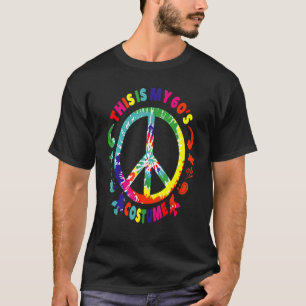 This Is My 60's Costume Party Wear Hippie Tie Dye  T-Shirt