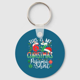 This Is My 67 Christmas Pajama Shirt Funny Xmas Si Key Ring