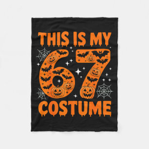 This Is My 67 Costume 6 7 Meme Gen Alpha Halloween Fleece Blanket