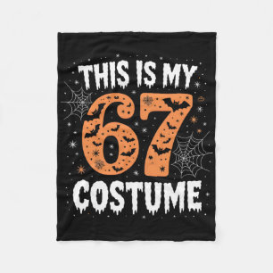 This Is My 67 Costume Lazy Brainrot Meme 67 Funny Fleece Blanket