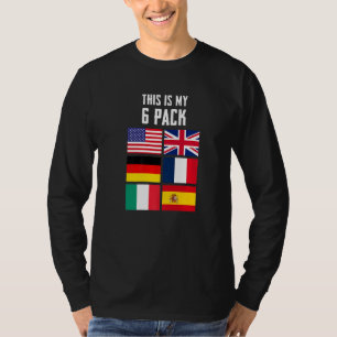This Is My 6 Pack Funny Sarcastic Graphic Designs T-Shirt