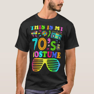 This Is My 70s Costume Birthday Retro 70s Hallowee T-Shirt