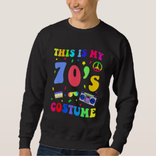 This is My 70s Costume  Groovy Hippie Peace Hallow Sweatshirt
