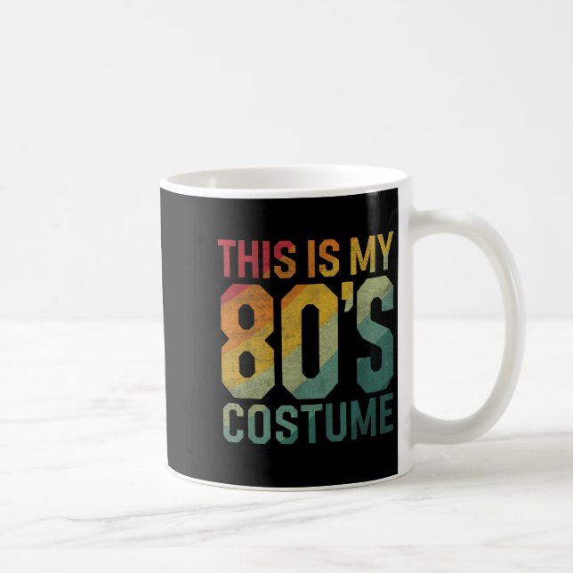 This Is My 80s Costume 1980s Fashion Retro Hallowe Coffee Mug (Right)
