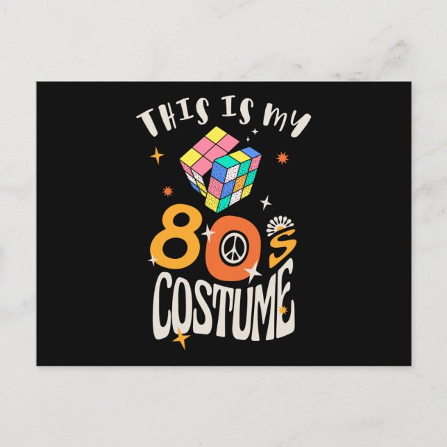 This is my 80s Costume Postcard (Front)