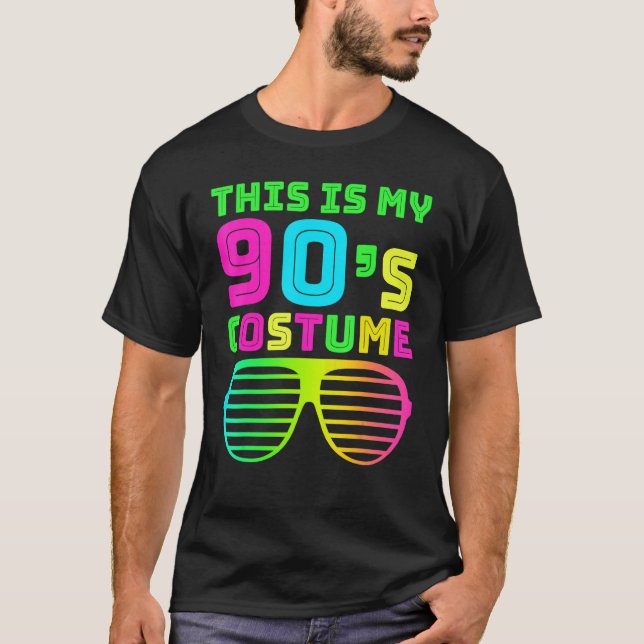 This Is My 90s Costume Retro 90s Music Theme Party T-Shirt (Front)