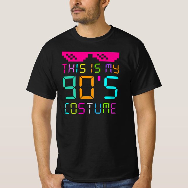 This Is My 90s Costume - Vibe Retro Party Outfit W T-Shirt (Front)