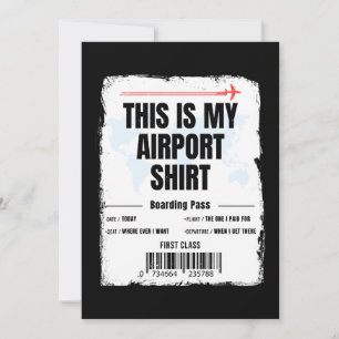 This is My Airport Shirt Family Travel Invitation