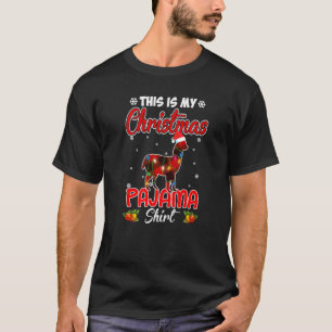 This Is My Alpaca Christmas Pajama Lights Holiday T-Shirt