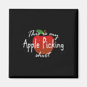 This is my apple picking Fun fall harvest Magnet